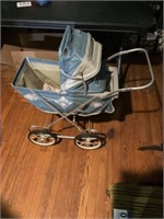Vintage doll baby stroller