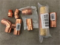 Mixed Lot of Copper Fittings x 8