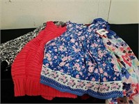 Five Size 10-12 girls dresses