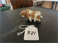 Vintage Tin Litho Cow Toy