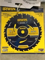 Irwin 7-1/4 " Circular Saw Blade, Carbide Tip x 2
