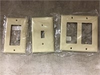 Mixed Lot of Bone Colored Switch Covers