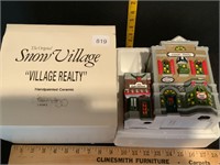 Dept 56 Snow Village Realty w/Box