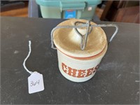Copper Crock Club Cheese Crock Jar