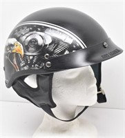 Hot Leathers Eagle Motorcycle Helmet Medium