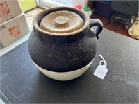 Vintage Two Tone Bean Pot