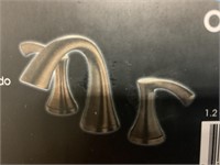 Tumbled Bronze Mini Widespread Lav Faucet