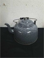 11x8-in vintage camping teapot