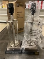 2 Table Lamp Bases x 2 Cases