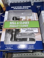 Satin Nickel Hall & Closet Lever Handles x 6 Pcs