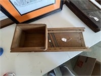 Vintage Wood Mandolin with Feeder Box