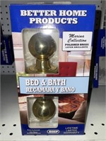 Polished Brass Bed & Bath Knobs x 6 pcs