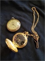 Two pocket watches one is a Ingersoll and the