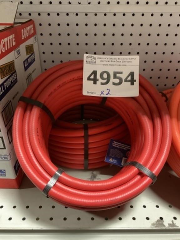 50' x 3/8" Grip® Hybrid Air Hose in Red x 2