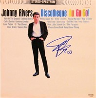 Johnny Rivers signed "Discotheque Au Go Go!" album