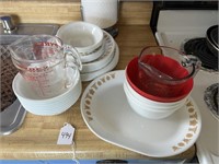 Corningware Dishes and Pyrex Measuring Cups
