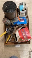 assorted tools and screws