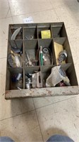 tin drawer miscellaneous items