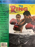 Muhammad Ali and Ken Norton signed Ring Magazine