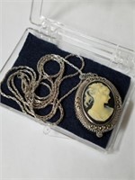 Cameo locket Watch Works