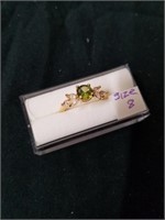 Size 8 ring with possible peridot