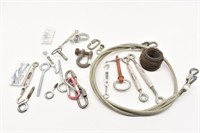 Cable, Turn Buckles, Shackle, Carabiners, more