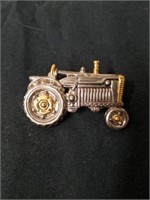 Vintage Pin tractor stamped best 2 in