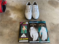 Foot Joy DryJoys Golf Shoes 8 + Callaway Gloves
