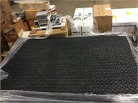 4'x6' Indoor/Outdoor Floor Mats in Black x5