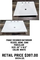 Franz Viegrner Bathroom Vessel Bowl Sink