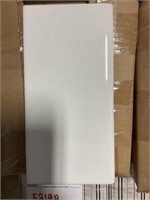 8" x 4" Soho Glossy White Bullnose Tile x 20 Boxes