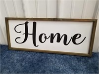 New wood home sign 9.5 x 23.5 in