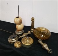 Vintage lamp parts