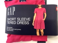 New Gap Short Sleeve Tiered Dress Size XL
