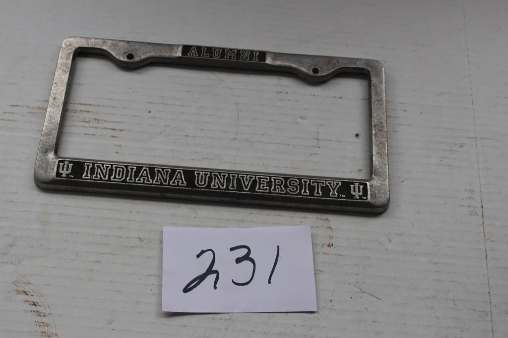 ALUMINIUM I U LICENSE PLATE FRAME