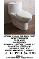 American Standard Dual Flush Toilet