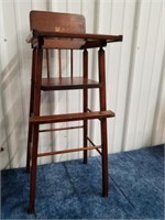 vintage Small doll high chair 29 in tall