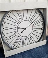 New Roman numeral design large round wall clock