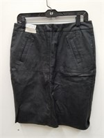 Nearly New size 4 tab I faux leather ladies skirt