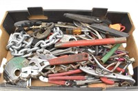 Tin Snips, Large Drill Bits, Hack Saw, Pliers &