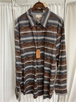 Stetson Western Snap Shirt Sz 3XL