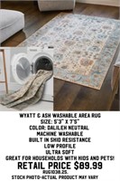 Wyatt and Ash Washable Area Rug