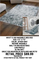 Wyatt and Ash Washable Area Rug