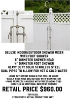 Deluxe Indoor/Outdoor Shower Mixer