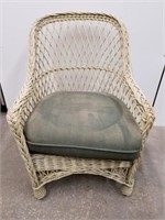 Cute indoor outdoor wicker chair could