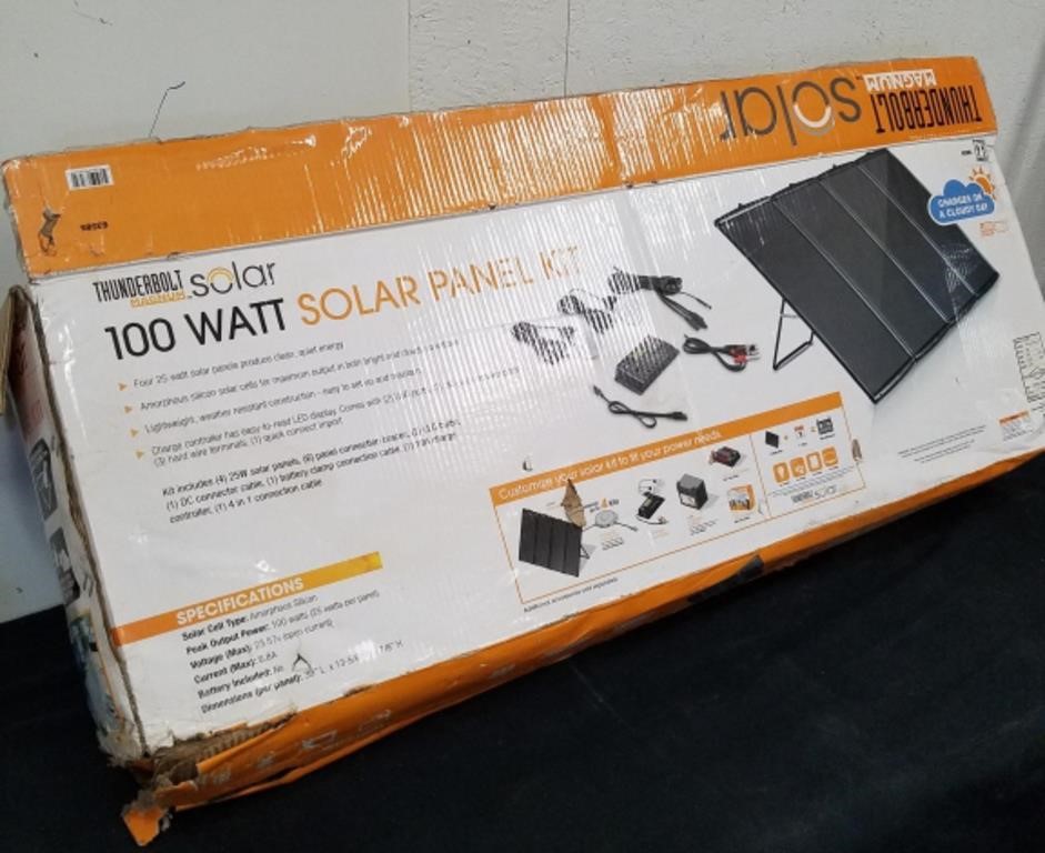 100 watt solar panel kit for an RV
