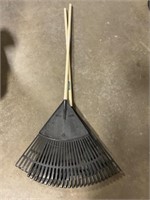 24" Poly Leaf Rake x 2Pcs