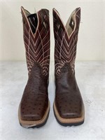 Justin Western Boots Sz 7-1/2D w/Safety Toe