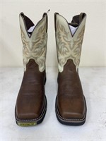 Justin Western Boots Sz 10-1/2D w/Steel Toe