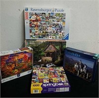 1000, 2,000, and 3000 piece puzzles